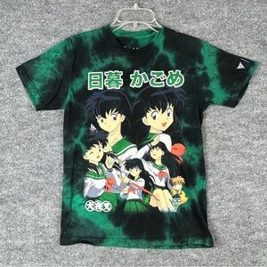 Hypland x Inuyasha Kagome green tie-dye tee S
